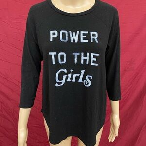 American Eagle Soft & Sexy plush Girl Power shirt size medium
